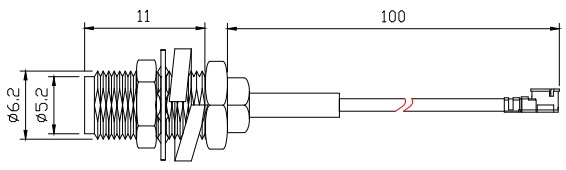 SMA轉(zhuǎn)IPX1延長(zhǎng)線SMA-IPX1的機(jī)械尺寸